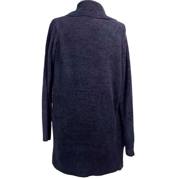 Barefoot Dreams CozyChic Lite Circle Cardigan Size Medium Black 423 - Picture 3 of 16